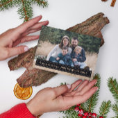 家族のハッピーホリデーズクリスマスフォトカード シーズンカード