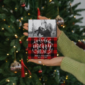 家族のハッピーホリデーズクリスマスフォトカード シーズンカード