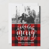 家族のハッピーホリデーズクリスマスフォトカード シーズンカード (正面)