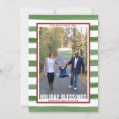家族のハッピーホリデーズクリスマスフォトカード シーズンカード (正面)