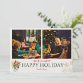 家族のハッピー ホリデー カード (スタンド正面)