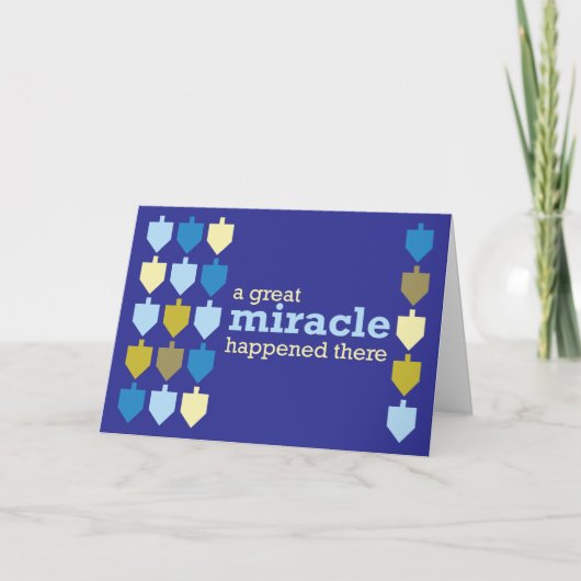 家族のハヌカー(ユダヤ教の祭り)の挨拶状 シーズンカード (正面)