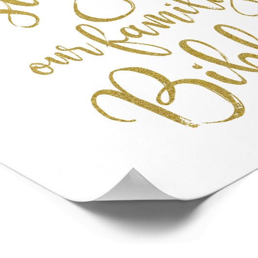 家族のバイブルにサイン結婚しよう ポスター (角)