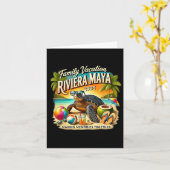 家族のバケーション リビエラ マヤ 2025 思い出作り カード (黄色い花)