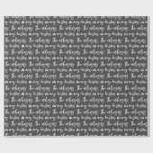 家族のパタモダンーンでクリスマスをお祝い ラッピングペーパー (フラット)