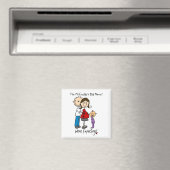家族のパパママ幼児の女の子マグネットを期待 マグネット (インサイチュ (食洗機))