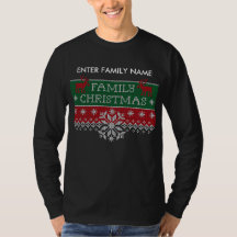 家族のパーソナライズされたクリスマスの醜いセーター