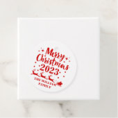 家族のパーソナライズされたクリスマス フェイバータグ (インサイチュ)