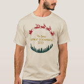 家族のパーソナライズされた一致する名前/年を削除 Tシャツ (正面)