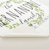 家族のパーソナライズなSherpa私達の毛布 シェルパブランケット (3/4)