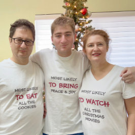 家族のパーティーの平和と喜びを生み出す可能性が高い Tシャツ