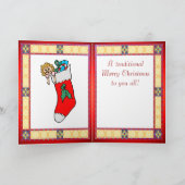 家族のビクトリアンクリスマス シーズンカード (内部)