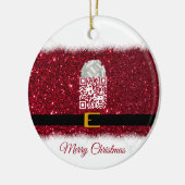 家族のビデオと写真 – クリスマスユニーク- セラミックオーナメント (左)