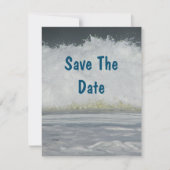 家族のビーチバケーション Save Date 年間夏の旅 招待状 (正面)