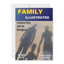 家族のビーチパーティ フェイクニュース ファッション雑誌の表紙