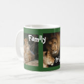 家族のプライド-ライオンのマグ コーヒーマグカップ (正面左)