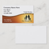 家族のプランナーの名刺 名刺 (正面/裏面)