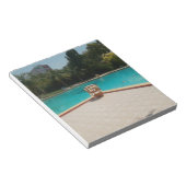 家族のプールサイドアートが大好き ノートパッド (アングル)