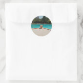 家族のプールサイドアートが大好き ラウンドシール (バッグ)