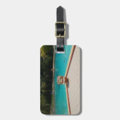 家族のプールサイドアートが大好き ラゲッジタグ (正面縦)