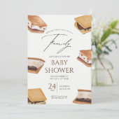 家族のベイビーシャワーにさらに愛を添えて 招待状 (スタンド正面)