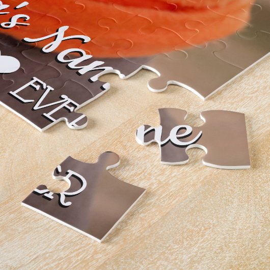 家族のペットの写真パーソナライズされた ジグソーパズル (側面)