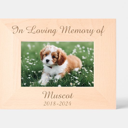 家族のペットを愛して思い出して レーザー彫刻フレーム