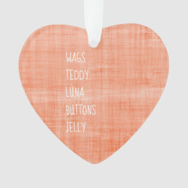 家族のペット名 永恒の記念メッセージ 喜び オーナメント