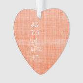 家族のペット名 永恒の記念品 メッセージ 喜び オーナメント (正面)