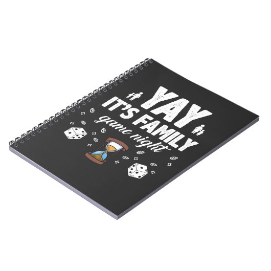 家族のボードゲーム夜喜びのギフトのSandglassのサイコロ ノートブック (左側)