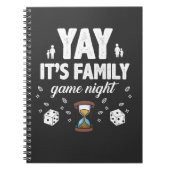 家族のボードゲーム夜喜びのギフトのSandglassのサイコロ ノートブック (正面)