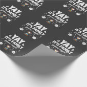 家族のボードゲーム夜喜びのギフトのSandglassのサイコロ ラッピングペーパー (角)