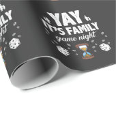 家族のボードゲーム夜喜びのギフトのSandglassのサイコロ ラッピングペーパー (ロールコーナー)