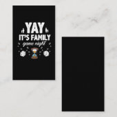 家族のボードゲーム夜喜びのギフトのSandglassのサイコロ 名刺 (正面/裏面)