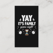 家族のボードゲーム夜喜びのギフトのSandglassのサイコロ 名刺 (正面)