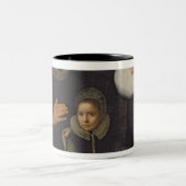 家族のポートレート ツートーンマグカップ (中央)