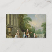 家族のポートレート、1740年(キャンバスの油) 名刺 (裏面)