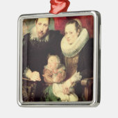 家族のポートレート、c.1618-21 メタルオーナメント (左)