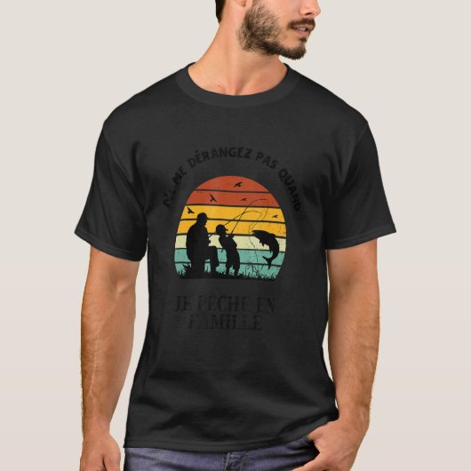 家族のマス釣り 子供 Tシャツ (正面)