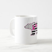 家族のマッチングTee Mama胸がん患者 コーヒーマグカップ (正面左)
