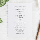 家族のミニマリストと共エレガントに 招待状