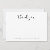 家族のミニマルな書 ノートカード (正面)