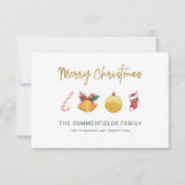 家族のモダンクリスマス以外のメモカード ノートカード (正面)
