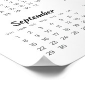 家族のモダン写真2024カレンダーポスター ポスター (角)