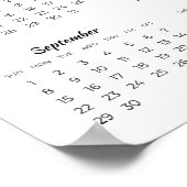 家族のモダン写真2024カレンダーポスター ポスター (角)