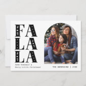 家族のモダンArch写真クリスマス シーズンカード (正面)