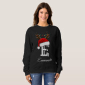 家族のモノグラムのクリスマスマッチングの衣装 スウェットシャツ (正面フル)