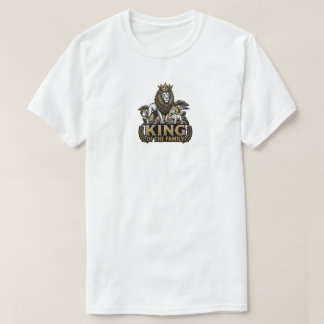 家族のライオンの王パパと子どものライオン 父の日T Tシャツ