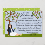 家族のリンゴの木 招待状 (正面/裏面)