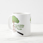 家族のルーツを調べる コーヒーマグカップ (正面左)